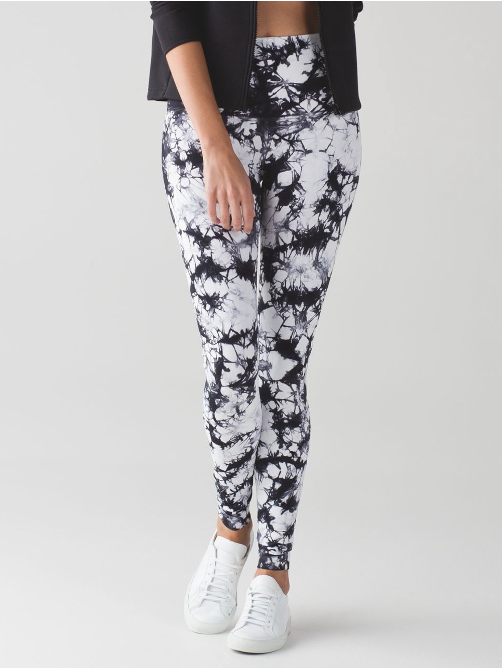 lululemon athletica Black & White Tie-Dye High-Rise Leggings